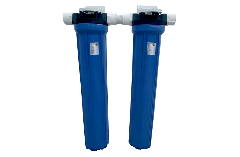 Parashu® Bath dual Series water filter and antiscalant for bathrooms