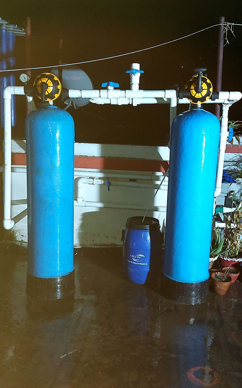 Double Vessel System with softner