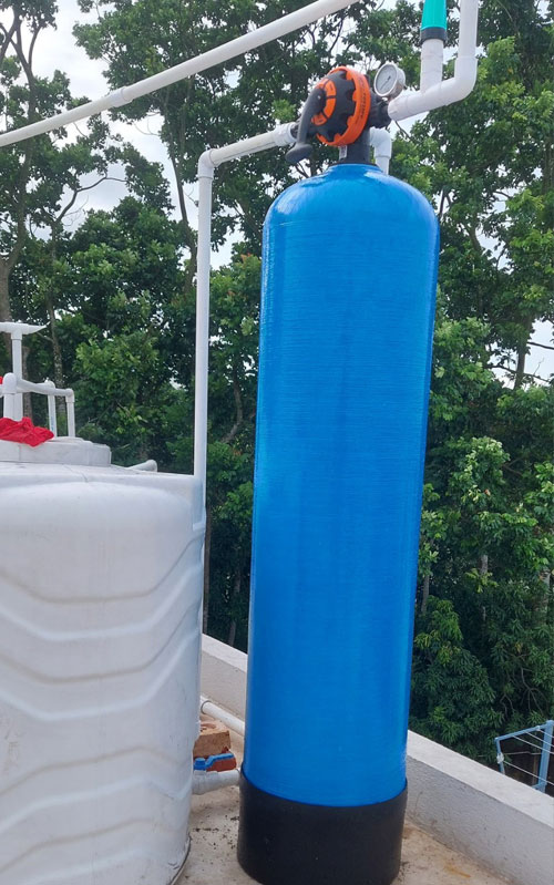 Media Filter with connected tank