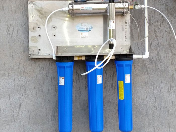 Parashu® Heavy Duty Drinking Water System — ultrafiltration with automatic backwash + UV (1000 LPH)
